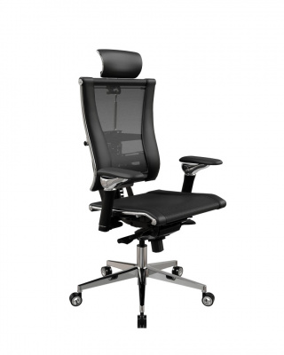 Кресло Yoga Y 4DF L2-57D - YM93+Infinity /Vc09/Nc09/D06P/H13mL-3D(M06.B35.G11.W04) (Черный)
