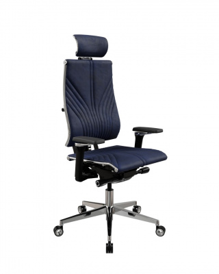 Кресло Yoga Y 4DF B2-12D - GoyaLE /Kc31/Nc31/D15P/H13mV-3D(M26.B35.G25.W04) (Синий)